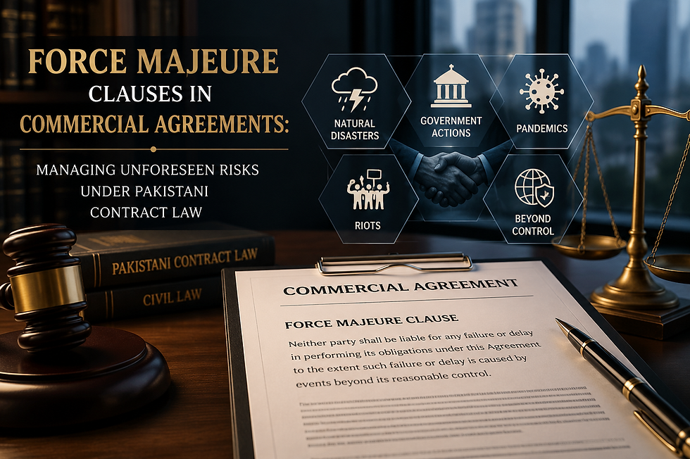 Force Majeure Clauses in Commercial Agreements