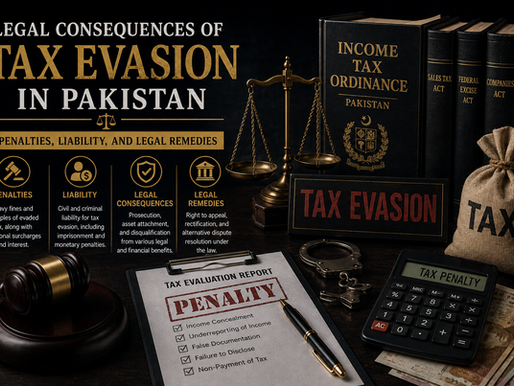 Legal Consequences of Tax Evasion in Pakistan