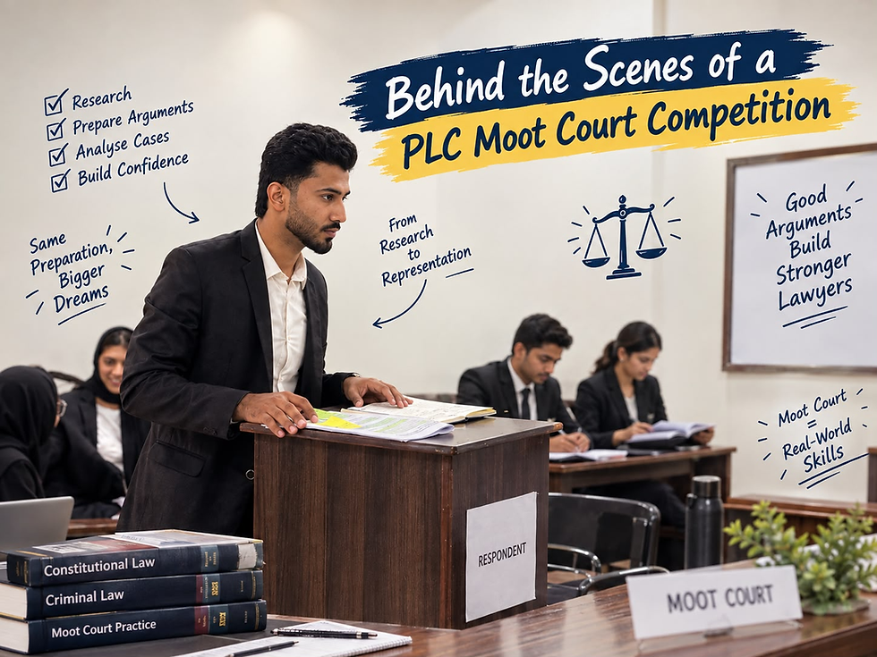 Students preparing for a moot court competition at Pasban Law College Faisalabad