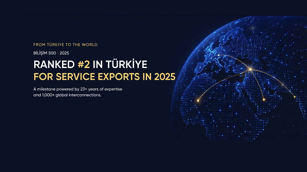 Sigma Telecom Ranked #2 in Türkiye for Service Exports in Bilişim 500 2025