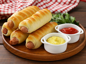 Tray of Jumbo Suasage & Cheese Kolaches,