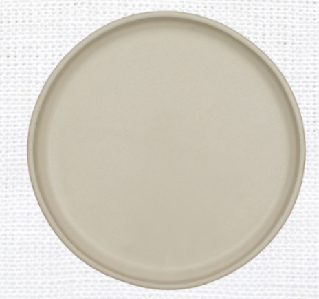 Plato Pan Orgánica Blanca