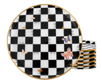 Set 6 platos trinche Butterfly