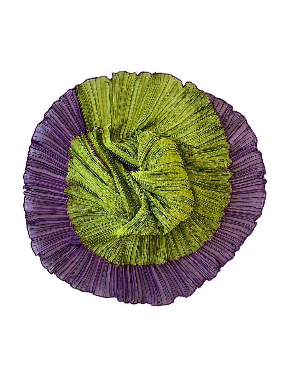 Thumbnail: Two-tone Pleated Scarf