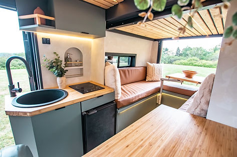 "Black Van" 2021 Ram Promaster 159 Extended by Moonlit Campers