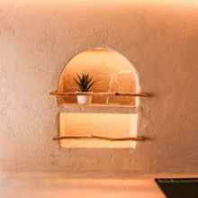 The Ski Chalet Interior, arch niches with lighting