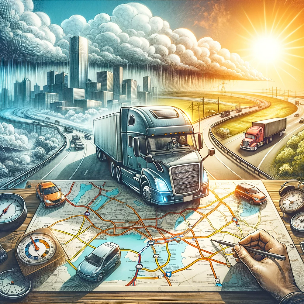 Route Driver Road Conditions and Route Planning of Truck Drivers