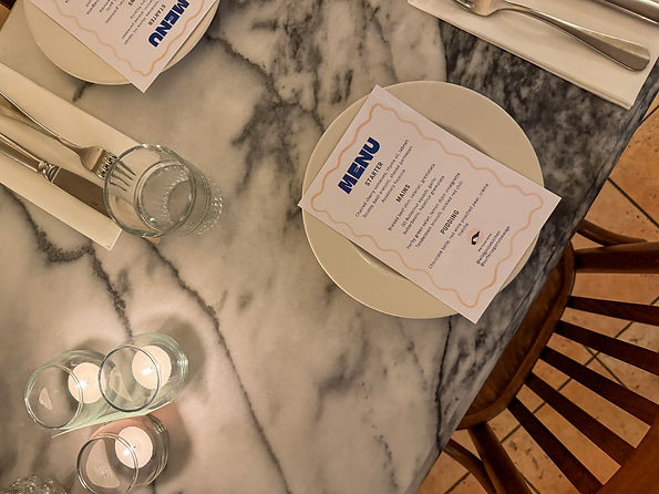charity fundraiser pop-up dinner