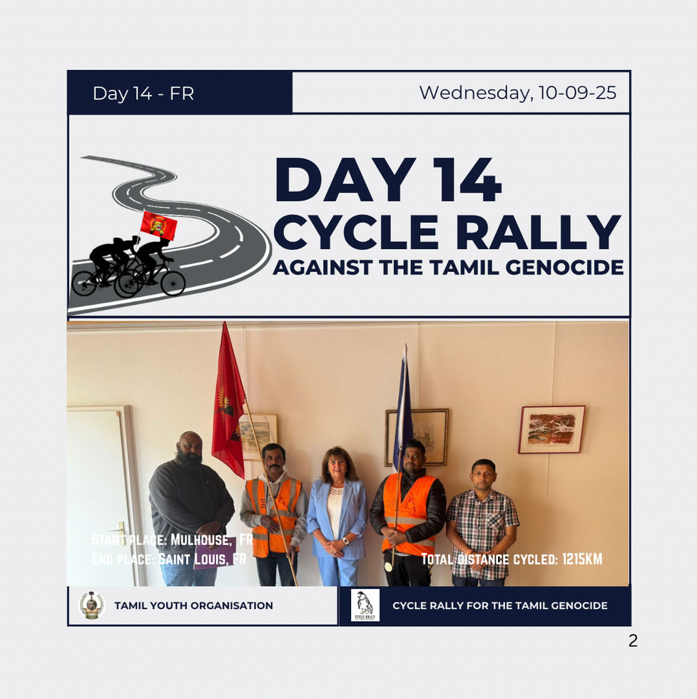 Day 14: The Cycle Rally for Justice began in Mulhouse, France and concluded in Saint Louis, France