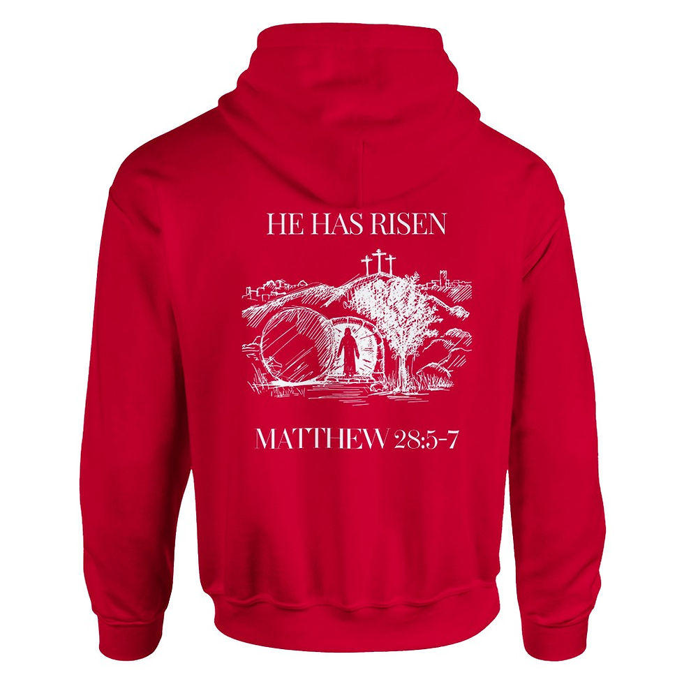 Thumbnail: Christ has Risen Classic Unisex Pullover Hoodie |