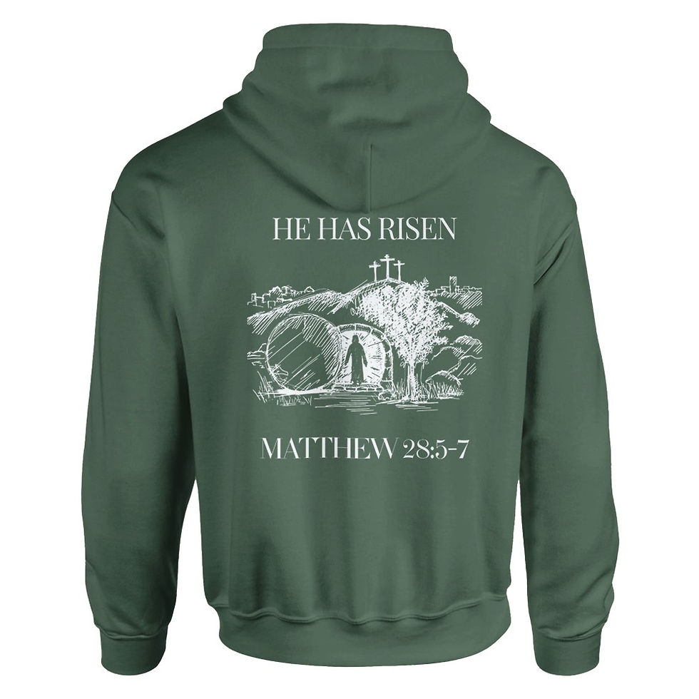 Thumbnail: Christ has Risen Classic Unisex Pullover Hoodie |