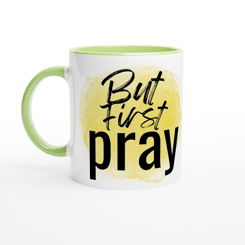 Thumbnail: But First Pray Coffee Mug - Christian Gift  11oz Ceramic Mug