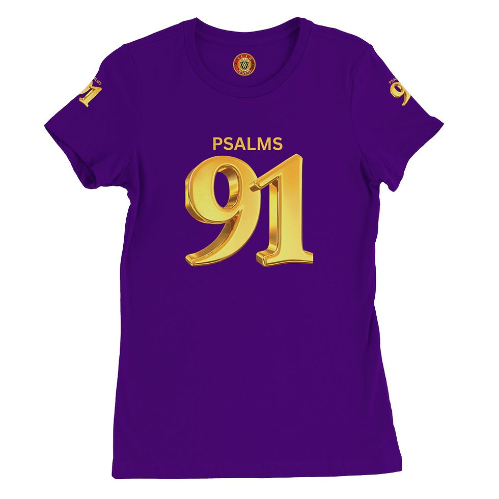 Thumbnail: Psalm 91 Premium Womens Crewneck T-shirt | Bella + Canvas 6004