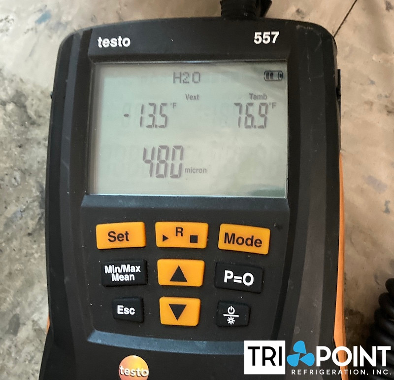 refrigerant gauge measuring vacuum measured in microns
