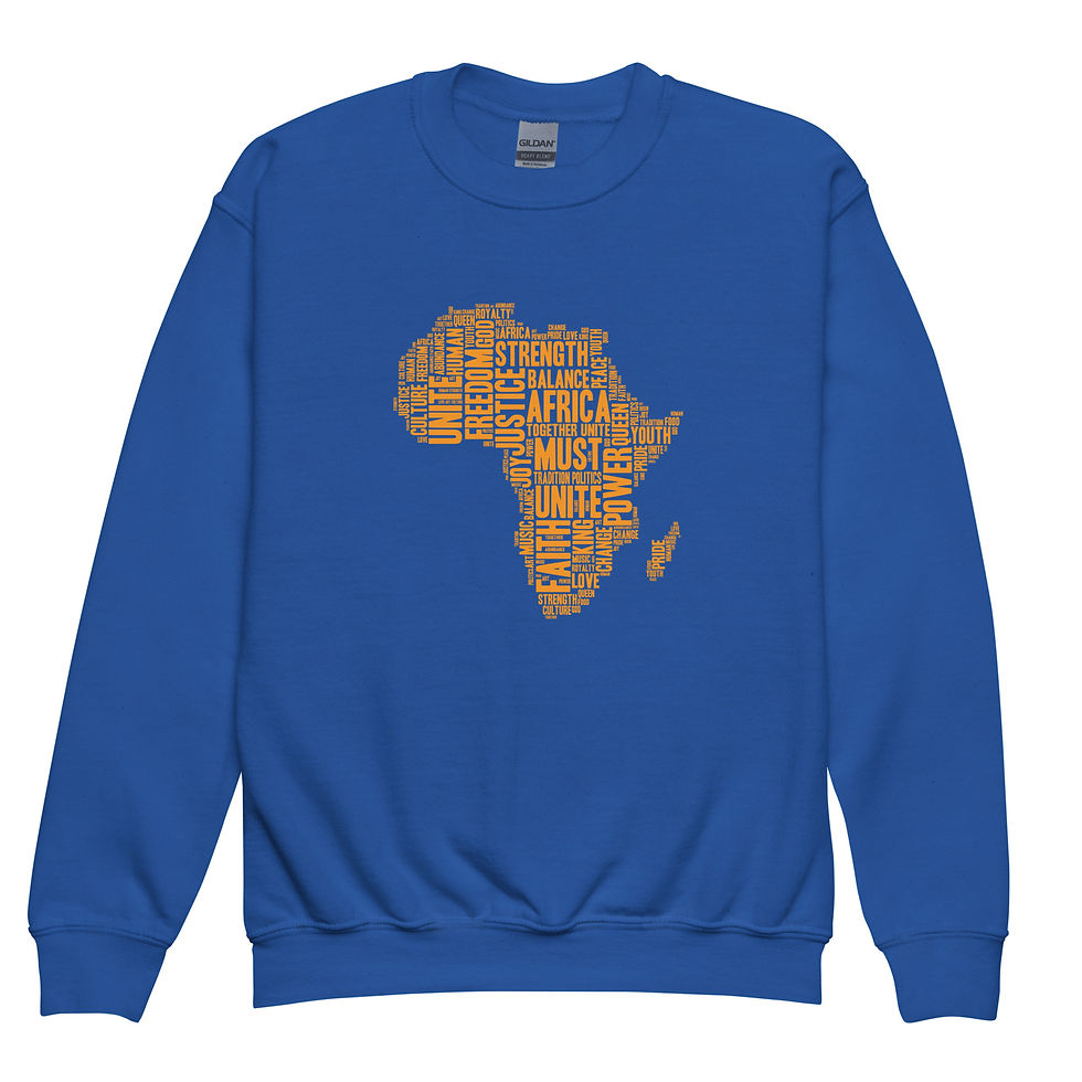 Thumbnail: Must Unite Africa Youth Crewneck Sweatshirt