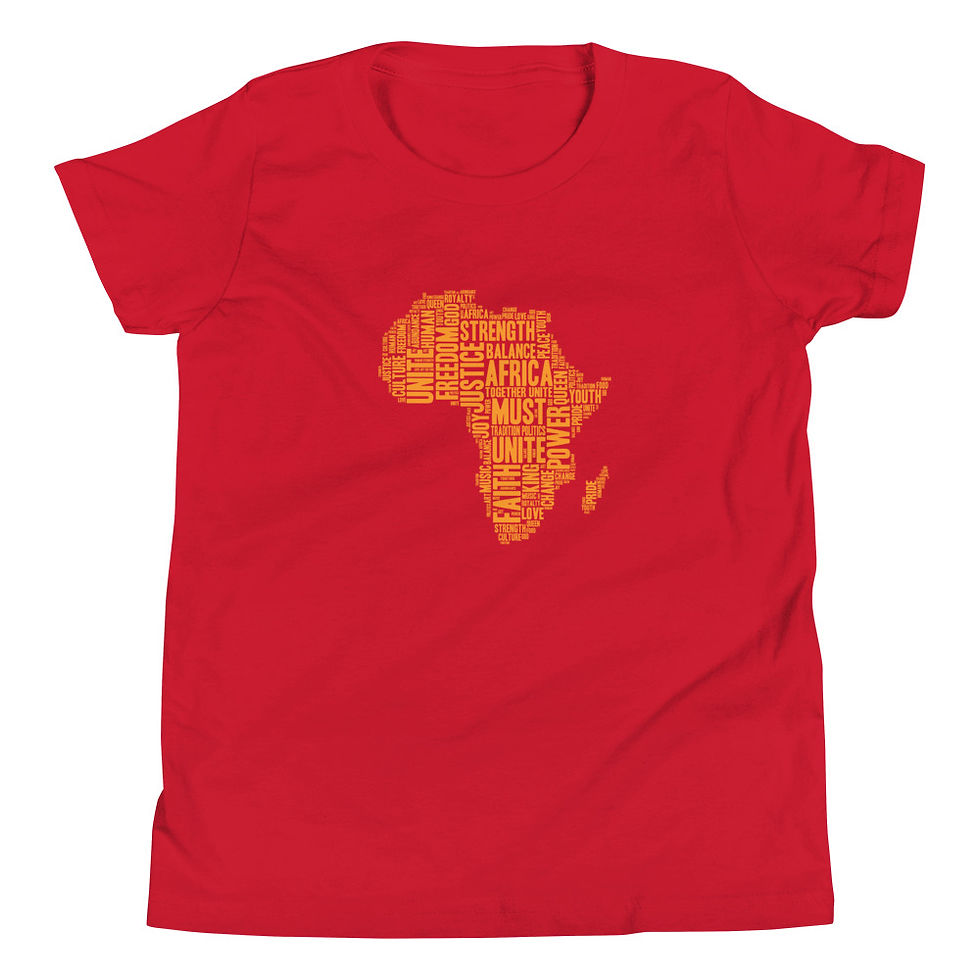 Thumbnail: Must Unite Africa Youth Short Sleeve T-Shirt