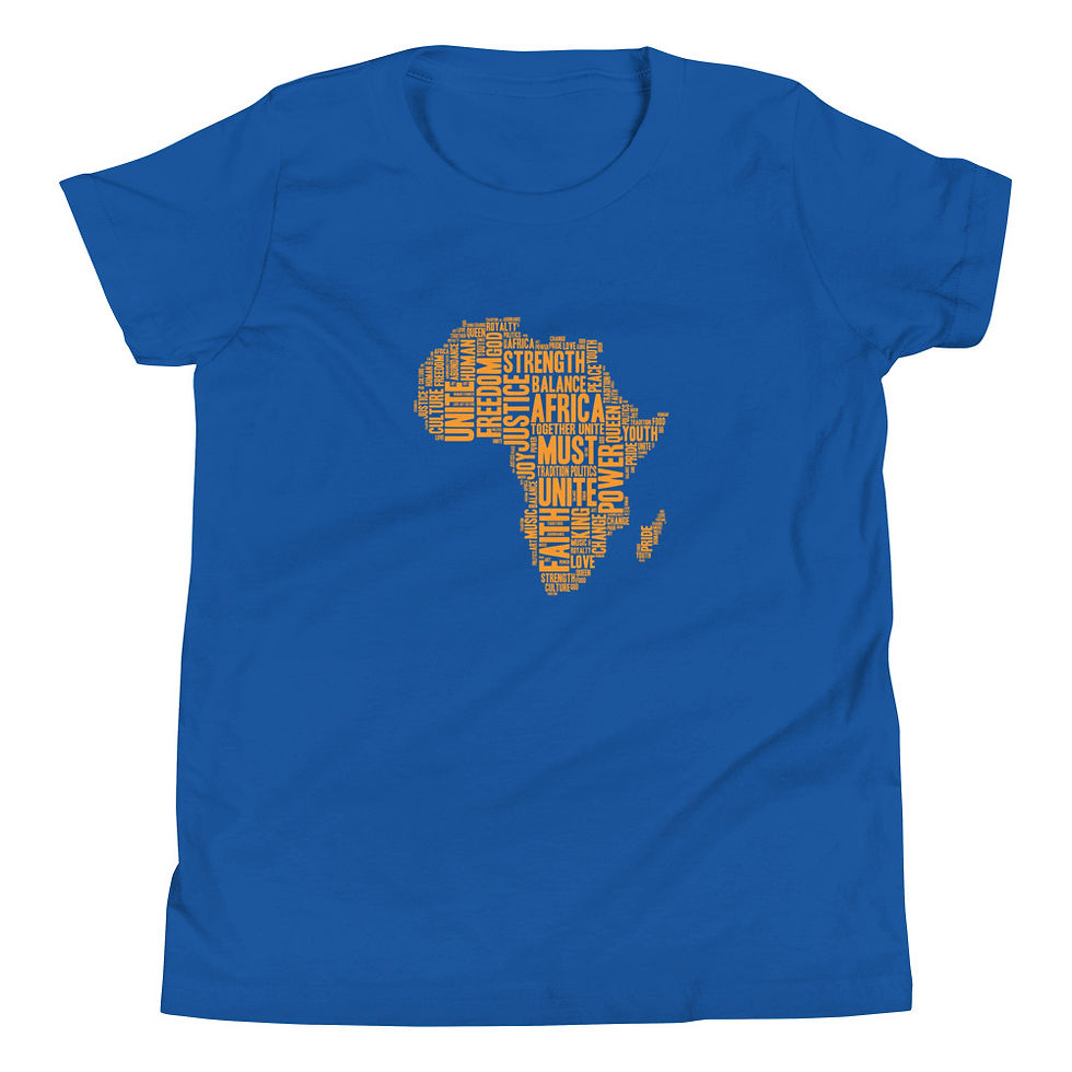 Thumbnail: Must Unite Africa Youth Short Sleeve T-Shirt