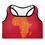 Thumbnail: Must Unite Africa Padded Sports Bra (Red)