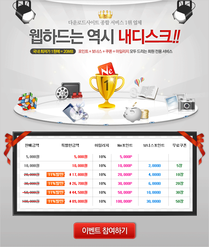 내디스크 결제이벤트