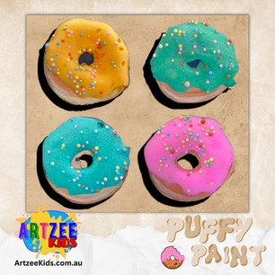 Puffy Paint Doughnuts