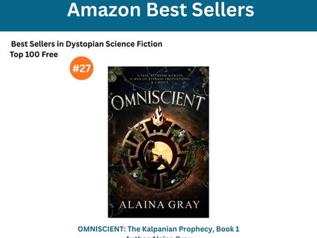 OMNISCIENT reaches #27 on Amazon's Best Seller List for Dystopian Science Fiction!