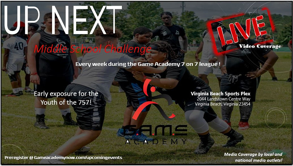 GAME Academy UP NEXT- Middle School Challenge