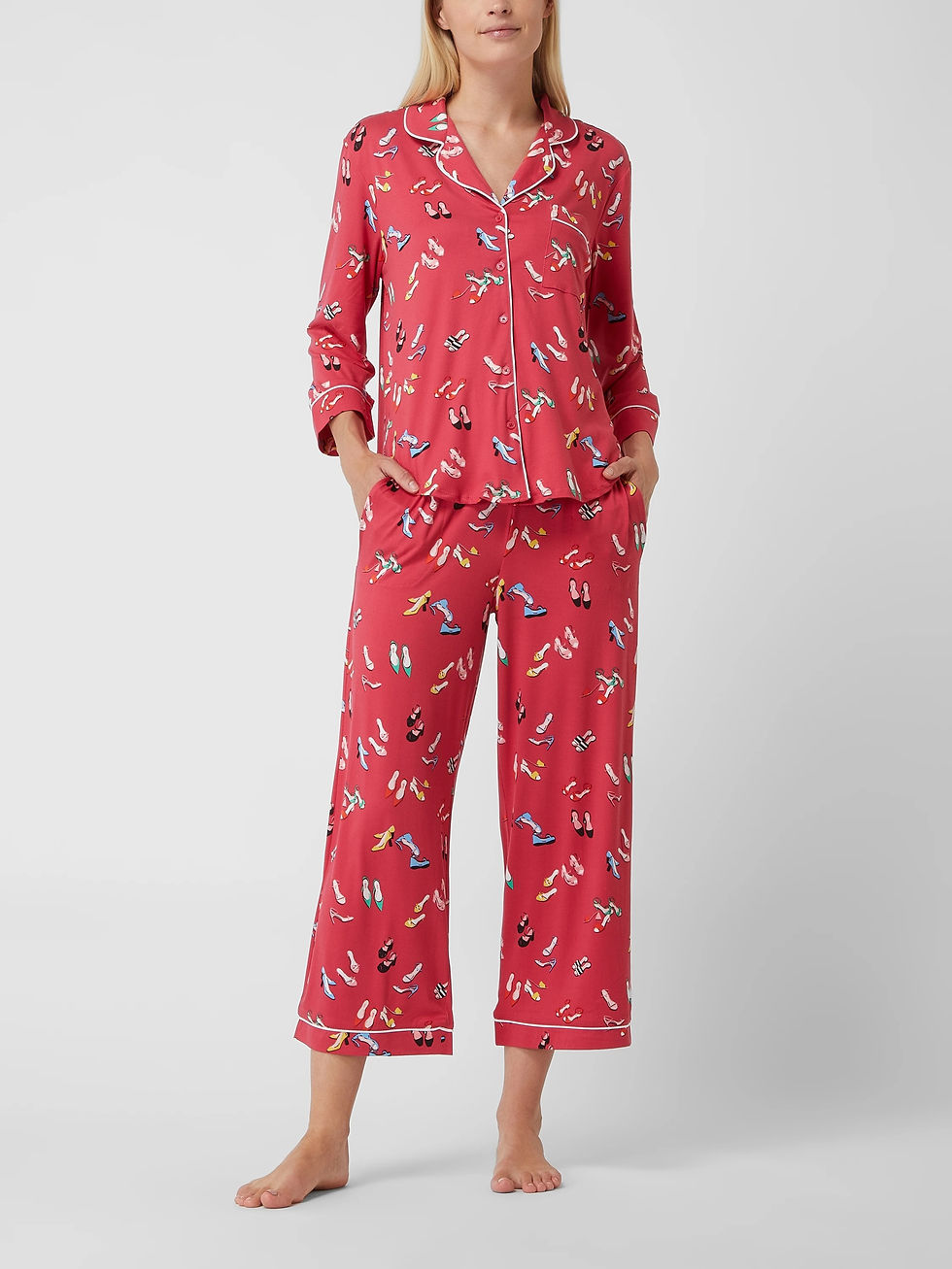 Miniaturbild: KATE SPADE Pyjama mit Reverskragen in pink