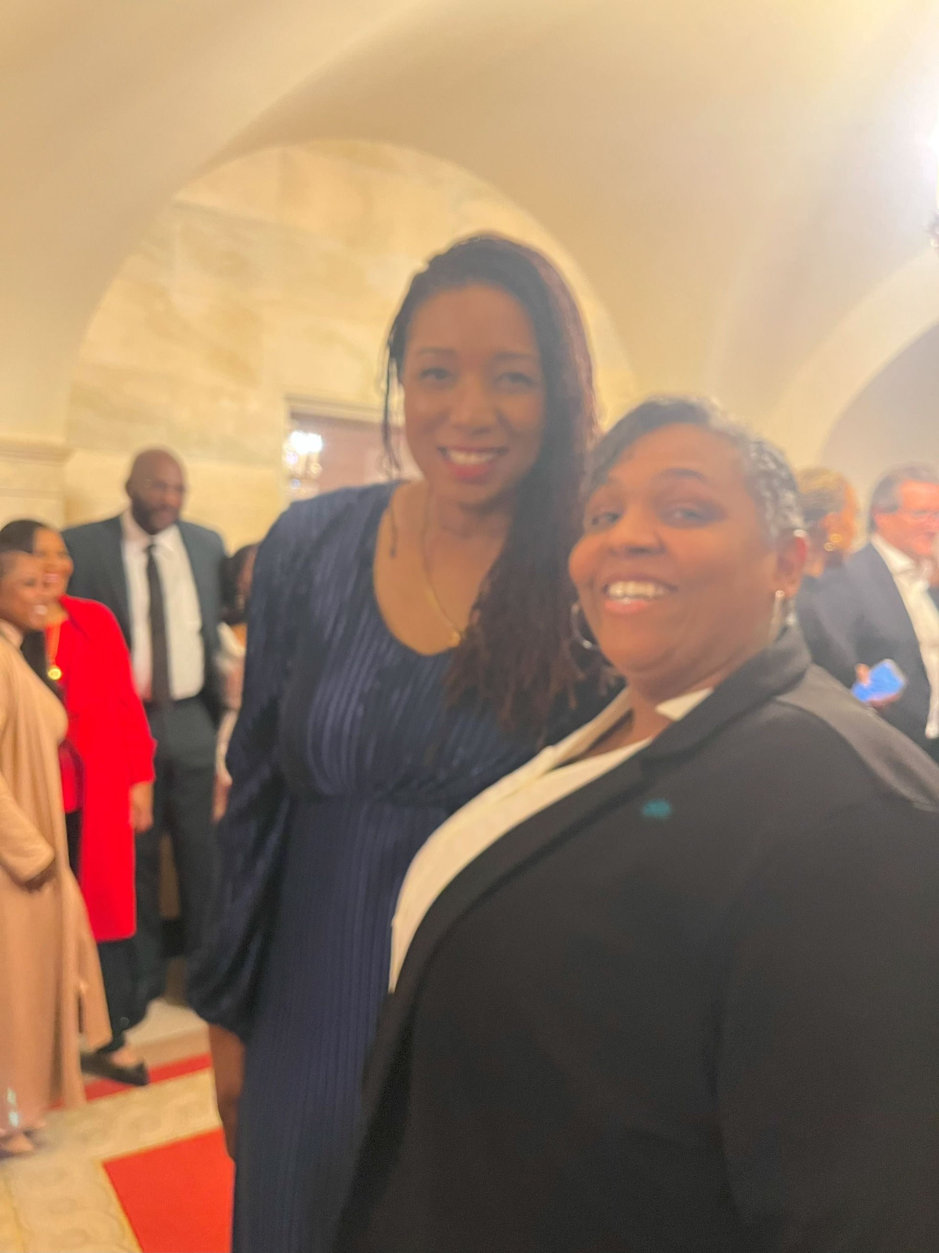 Ayesha with Stacy on the Right.
