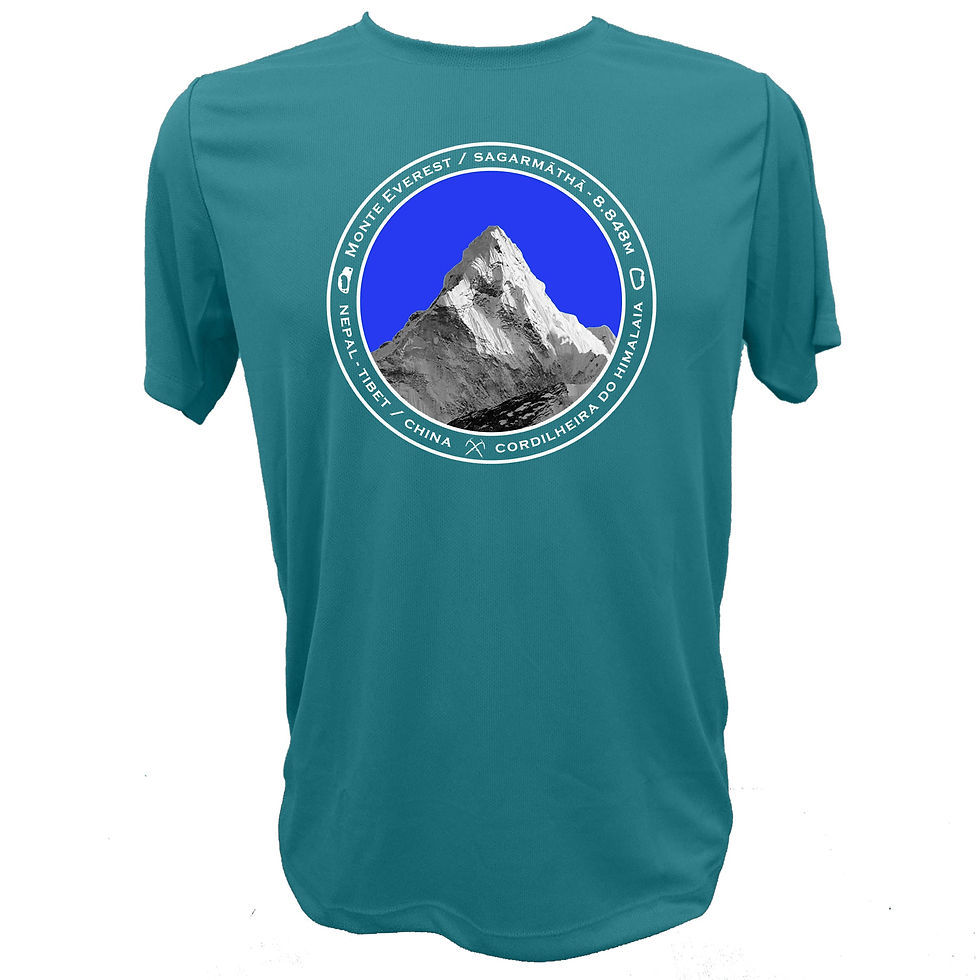 Miniatura: Estampa Monte Everest, camiseta de montanhismo, seu estilo de vida nas trilhas, escaladas e atividades outdoor.
