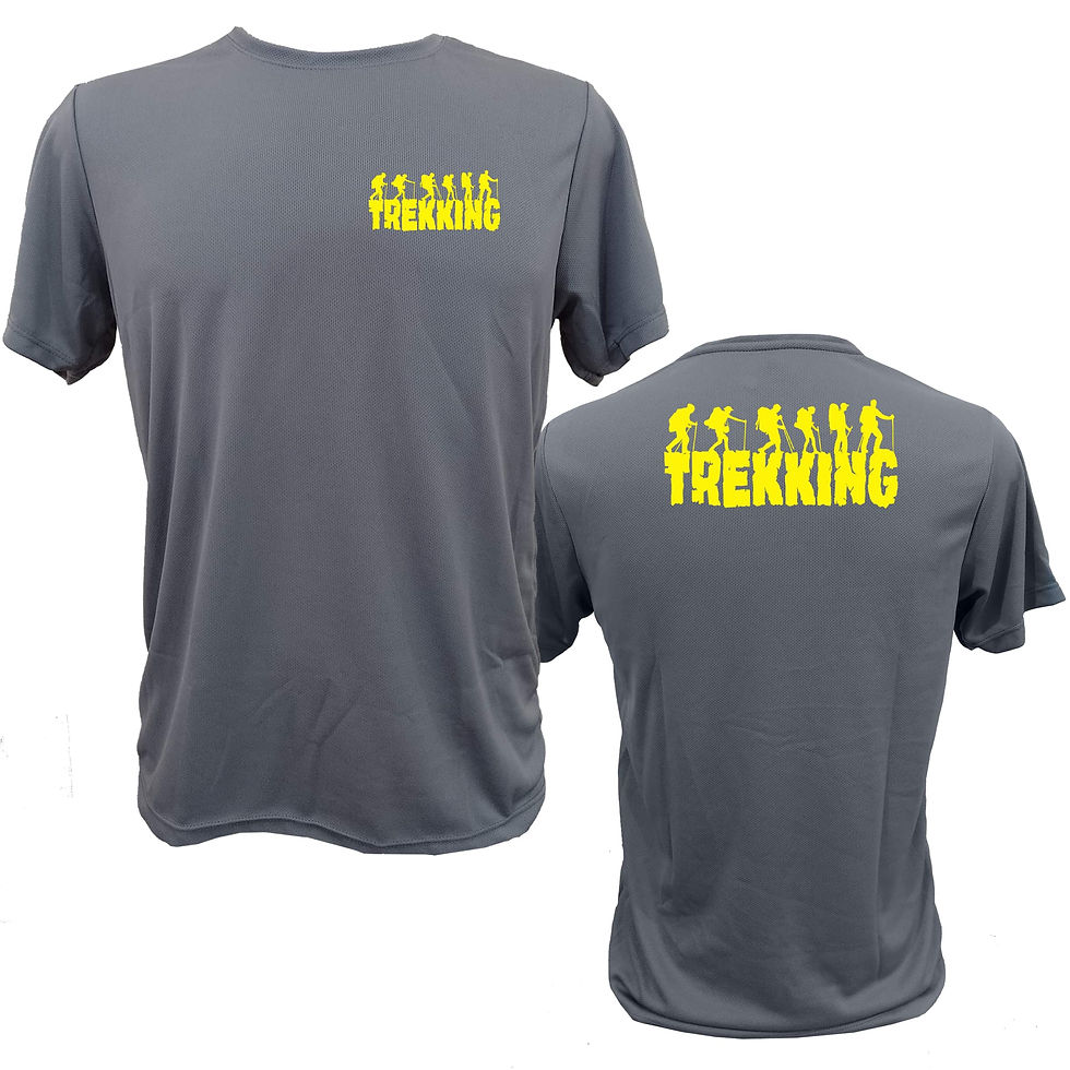 Miniatura: Tecido dry fit da camiseta Grupo de Trekking, leve, respirável, com proteção UV e tratamento antibacteriana.