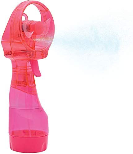 O2COOL Battery Operated Portable Deluxe Misting Fan (1 Raspberry)