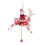 Miniatura: Hallmark Pull-String Reindeer with Santa Wood Ornament