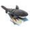 Miniatura: Pen+Gear Soft, Estuche para lápices 3D Shark de felpa de poliéster gris
