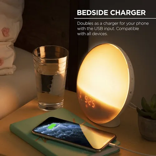 Merkury Innovations Renew Sunrise Simulation WakeUp Lamp and Clock