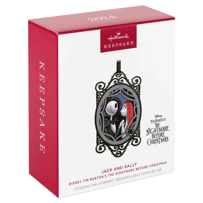 Nightmare Before Christmas Jack & Sally Papercraft Ornament