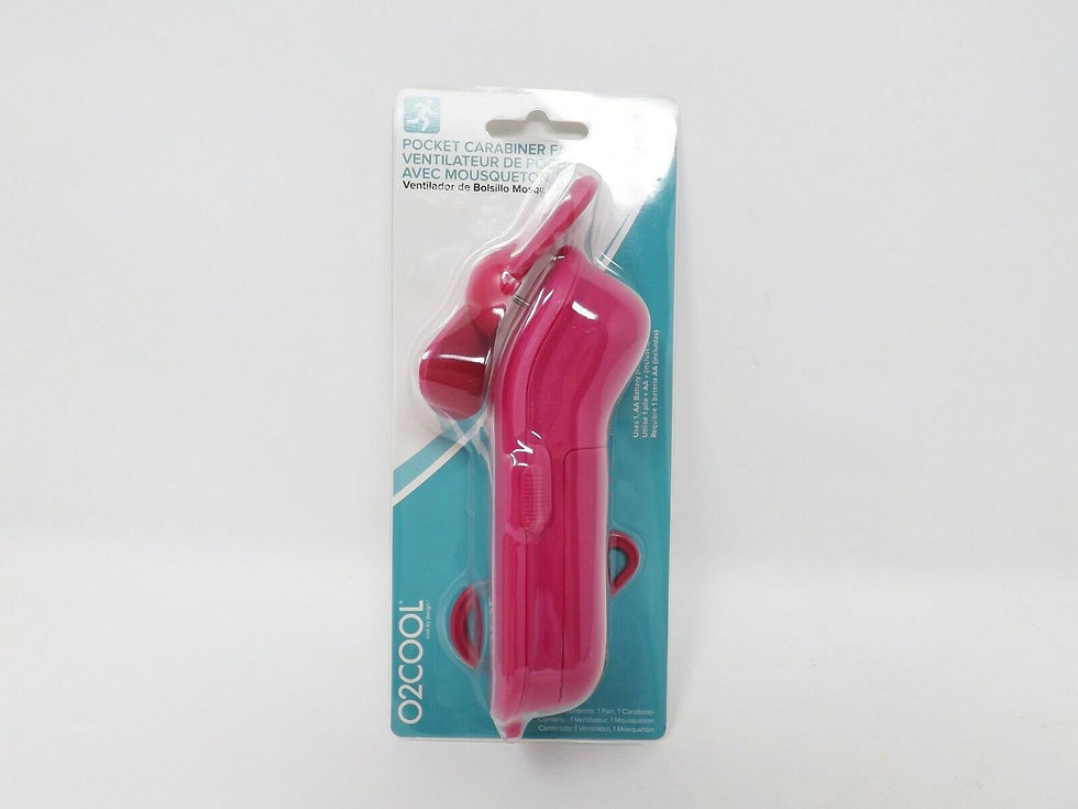 O2COOL Pocket Carabiner Fan with Included Batteries (1 Fan)