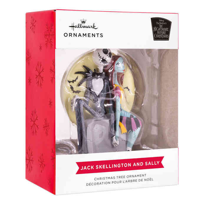 Disney Nightmare Before Christmas Jack & Sally on Tombstone Hallmark Ornament
