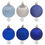 Miniatura: Hallmark 30-Piece Blue, Silver Shatterproof Christmas Ornaments Set