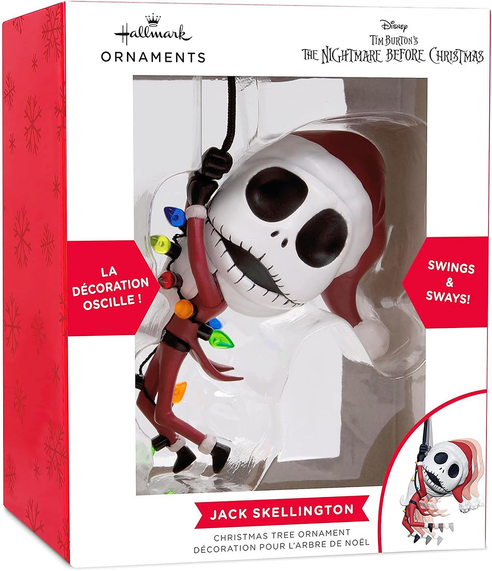 Hallmark Disney Nightmare Before Christmas Swinging Jack Skellington Ornament