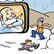 Ilustración invernal con personajes haciendo un muñeco de nieve, alusiva al Concurso Cuentos de Invierno 2024