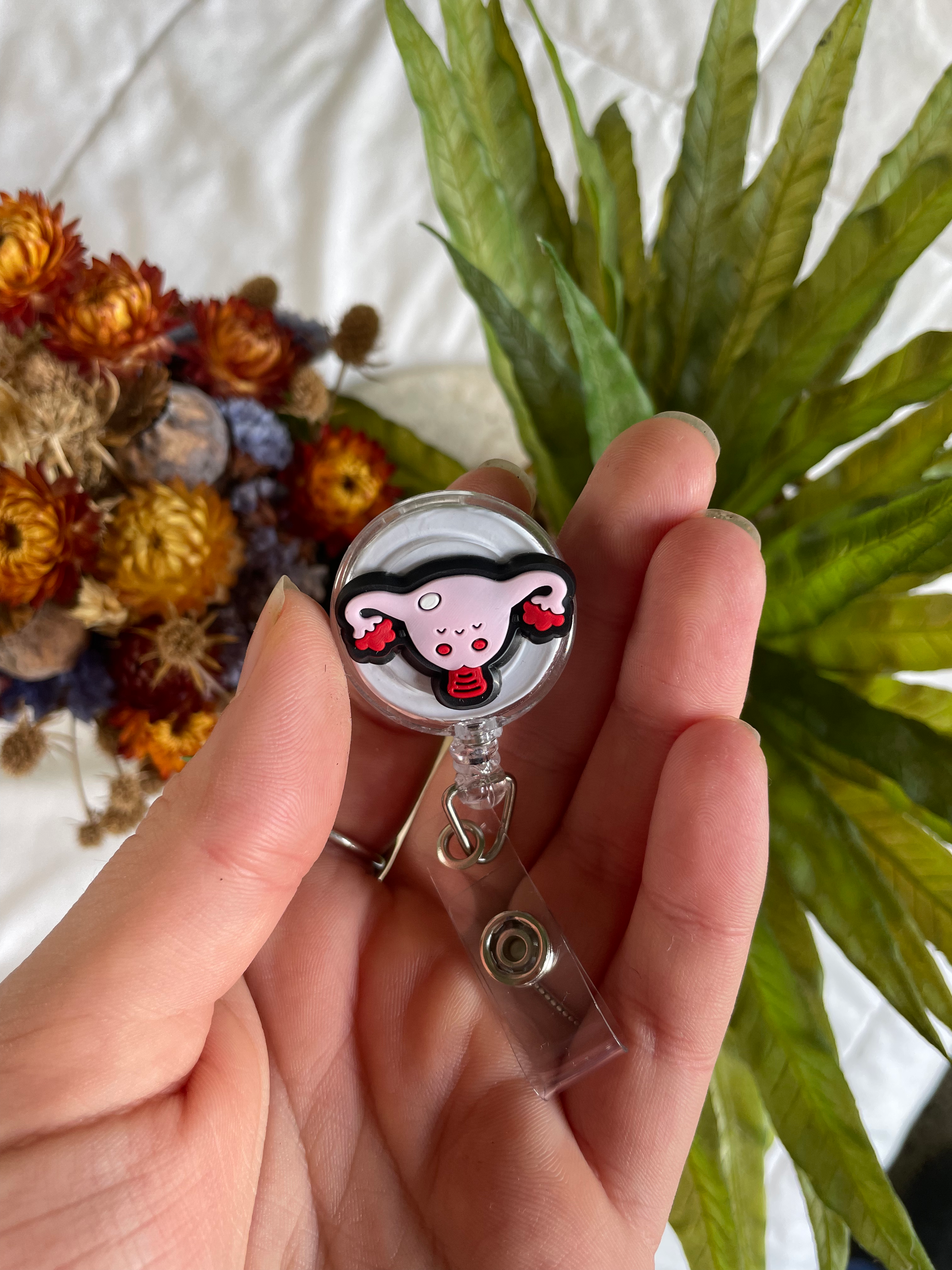 Uterus Badge Reel