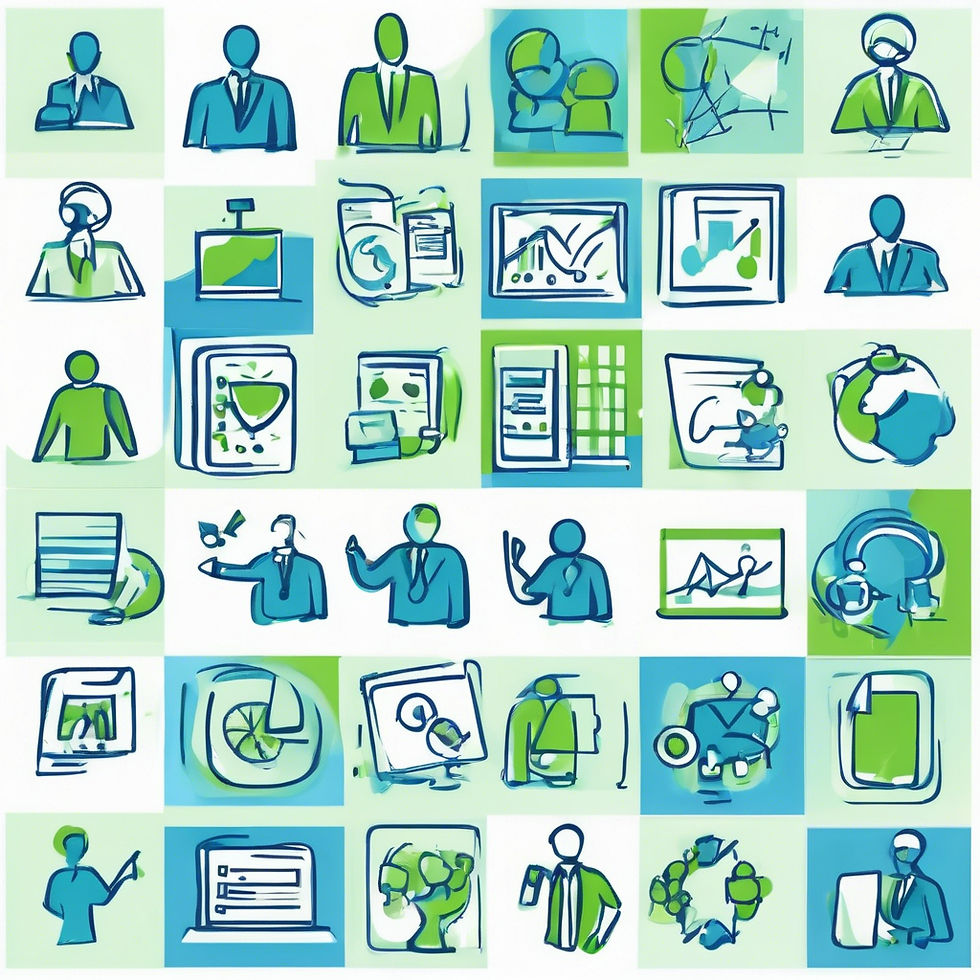 simple icons of business collaboration blue and green theme.jpg
