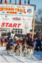 Lisbet at the start of Iditarod.