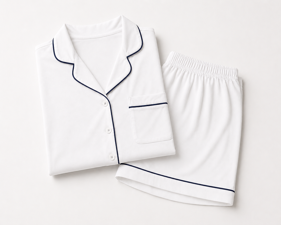 Thumbnail: Navy & White PJs