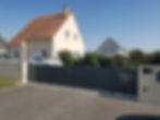 PORTAIL ALU COULISSANT TOLE DECOR