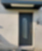 PORTE D'ENTREE ALU AVEC MARQUISE ECLAIRANTE