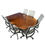 Thumbnail: Dark Walnut Half Moon Conference Table by Herman Miller