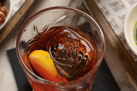 Stamped cocktail at Fade Street Social, one of Dublin's top fine dining venues