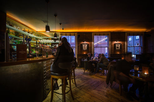 Panoramic shot of Fade Street Social Dublin cocktail bar and pizza, a multi-concept venue on Fade Street