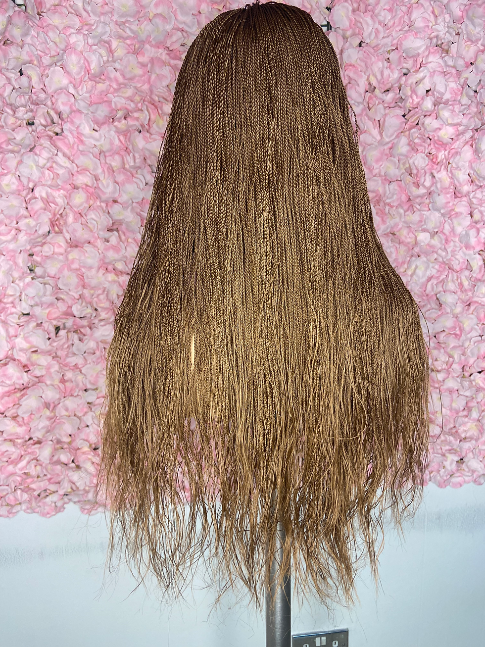Thumbnail: 299J straight micro twists synthetic Lace wig